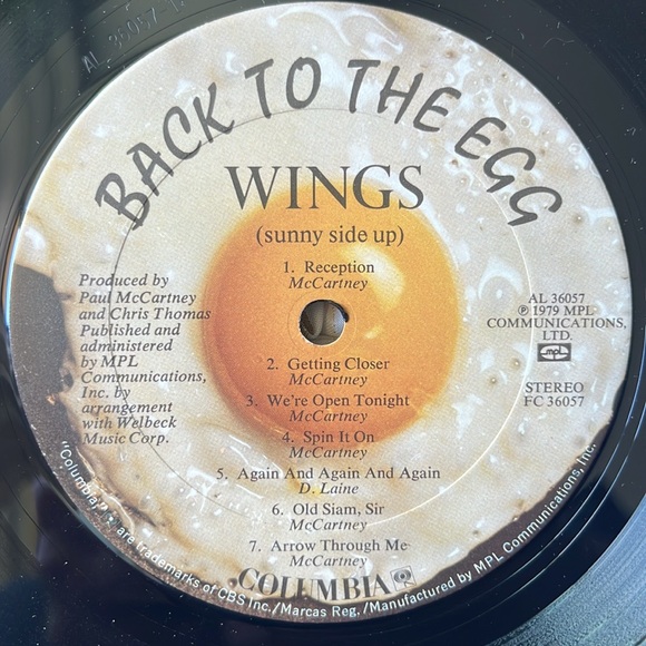 Wings - “Back To The Egg”(Paul McCartney) Vinyl LP - Picture 5 of 5